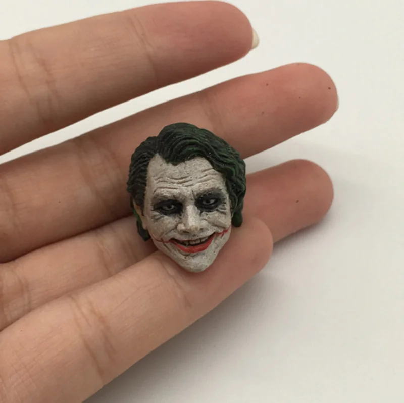 Подвижная модель 1/6 Scale мужской клоун Heath Ledger настоящая резьба по голове dark knight joker