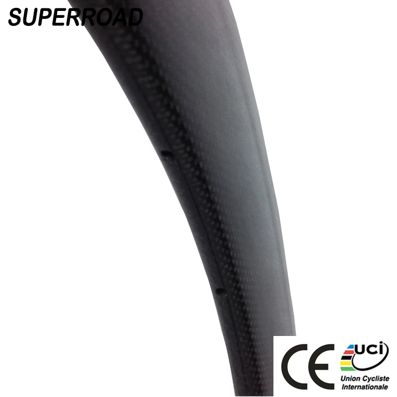 Special Price High Quality 28mm Wide 60mm Deep Carbon Fiber 700C Road Bicycle Clincher Rims Cycle | Спорт и развлечения