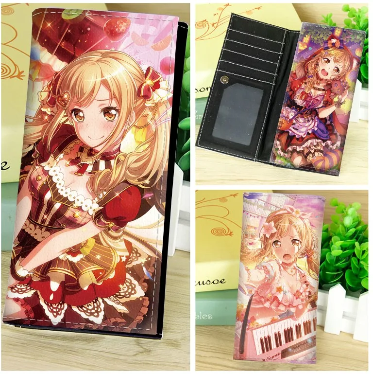 BanG Dream-1 Длинный клатч с зажимом для денег в стиле аниме «кинтуплеты», Touhou Project - Цвет: BanG Dream-1