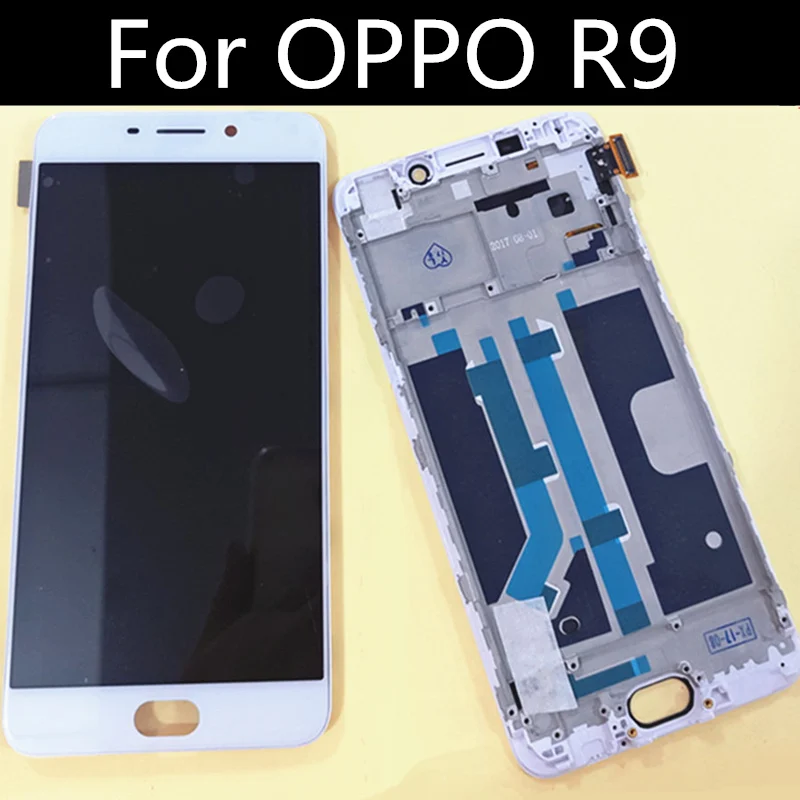 ЖК-дисплей 5 дюйма для OPPO R9 R9m R9tm X9009 F1 Plus + сенсорный экран с рамкой и дигитайзером в
