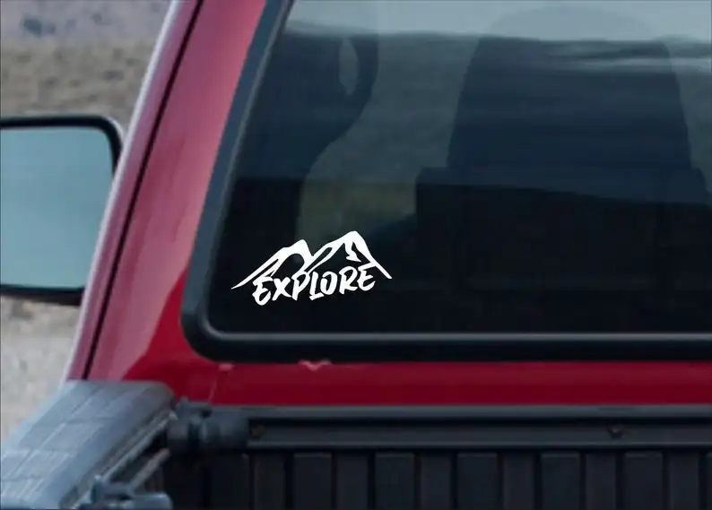 Черная/серебряная наклейка на открытом воздухе автомобильный декор искусство