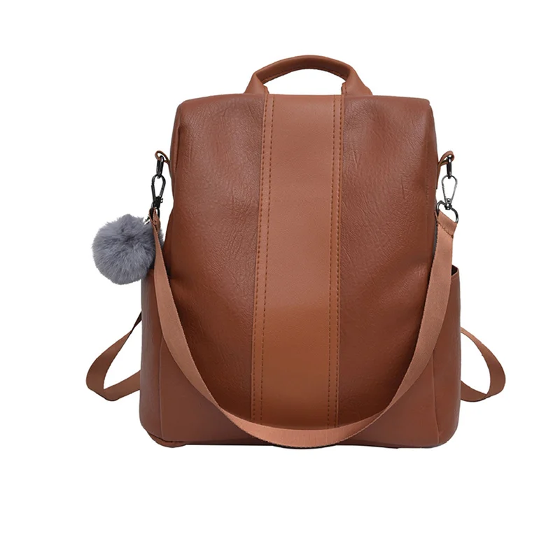 

1PCS Anti Theft Backpack Vintage Backpacks Women Large Capacity Simple Stylish Waterproof Student Bag