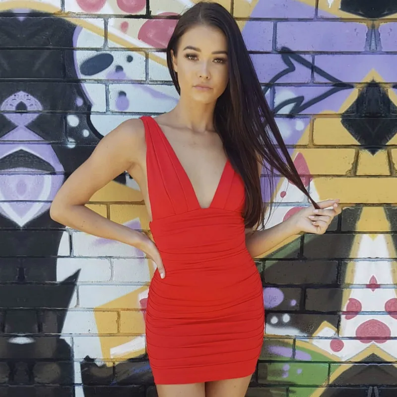 Новинка 2020 Лидер продаж женское сексуальное облегающее плиссированное платье