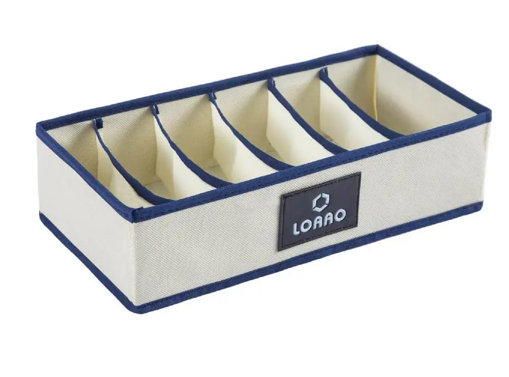 underwear box LOAAO домашняя коробка для хранения носков ящики для нижнего белья Органайзер коробка для бюстгальтера Органайзер хранения носков пылезащитный чехол сумка для хранения вешалка сумка - Цвет: underwear box