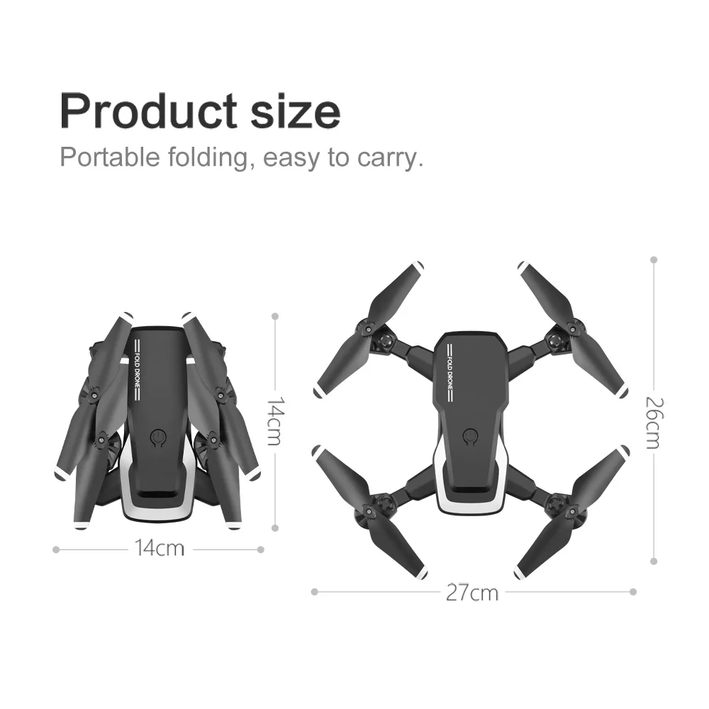 LF609 Drone 4k With Hd Camera Wifi 1080p Dual Follow Me Quadcopter Fpv Professional High Grade Battery Toy For Kids | Игрушки и хобби