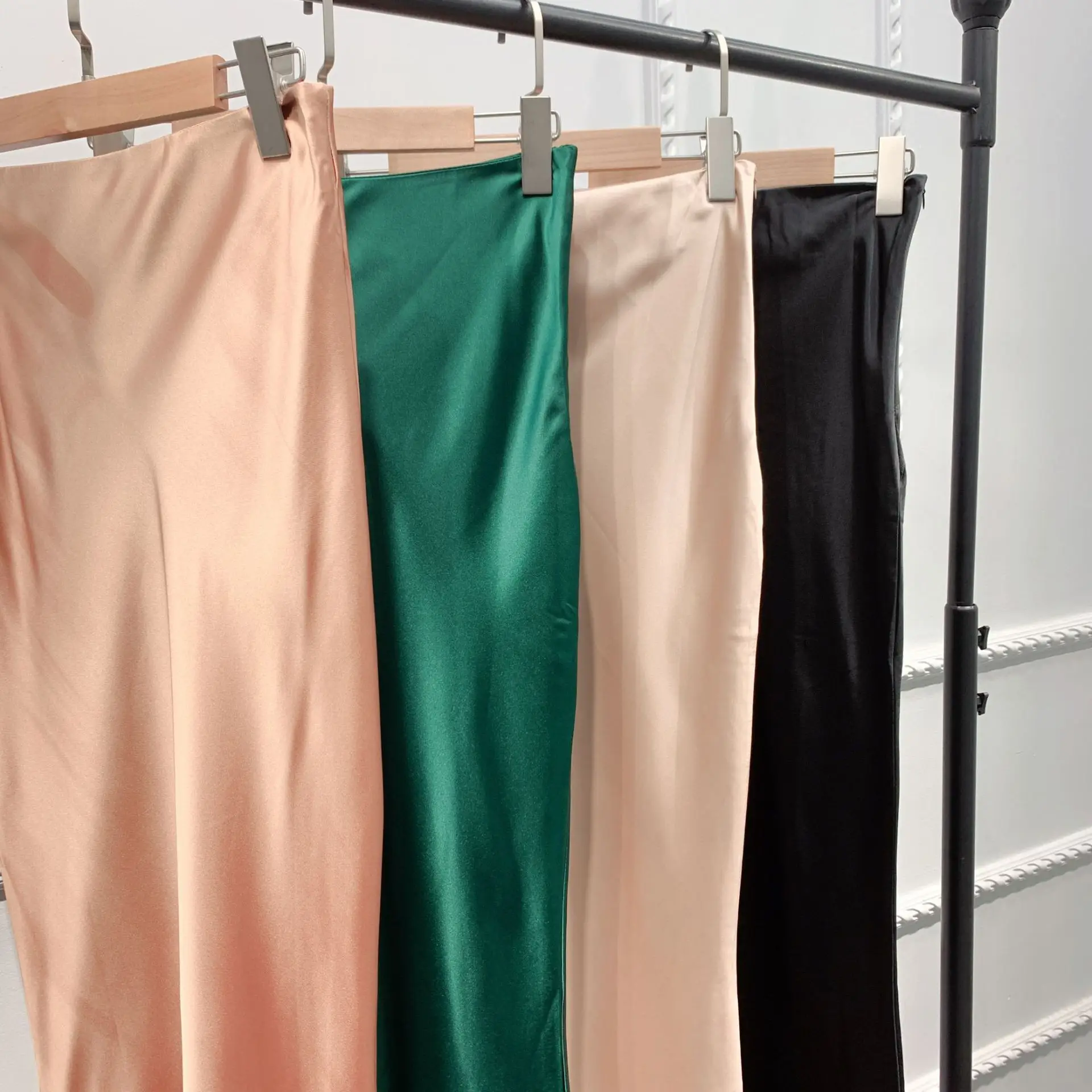 

2021 Muslim Fashion Long Skirt Modest Clothing Pencil Skirt Abayas for Women Robe Musulmane Longue Evening Prom Dresses