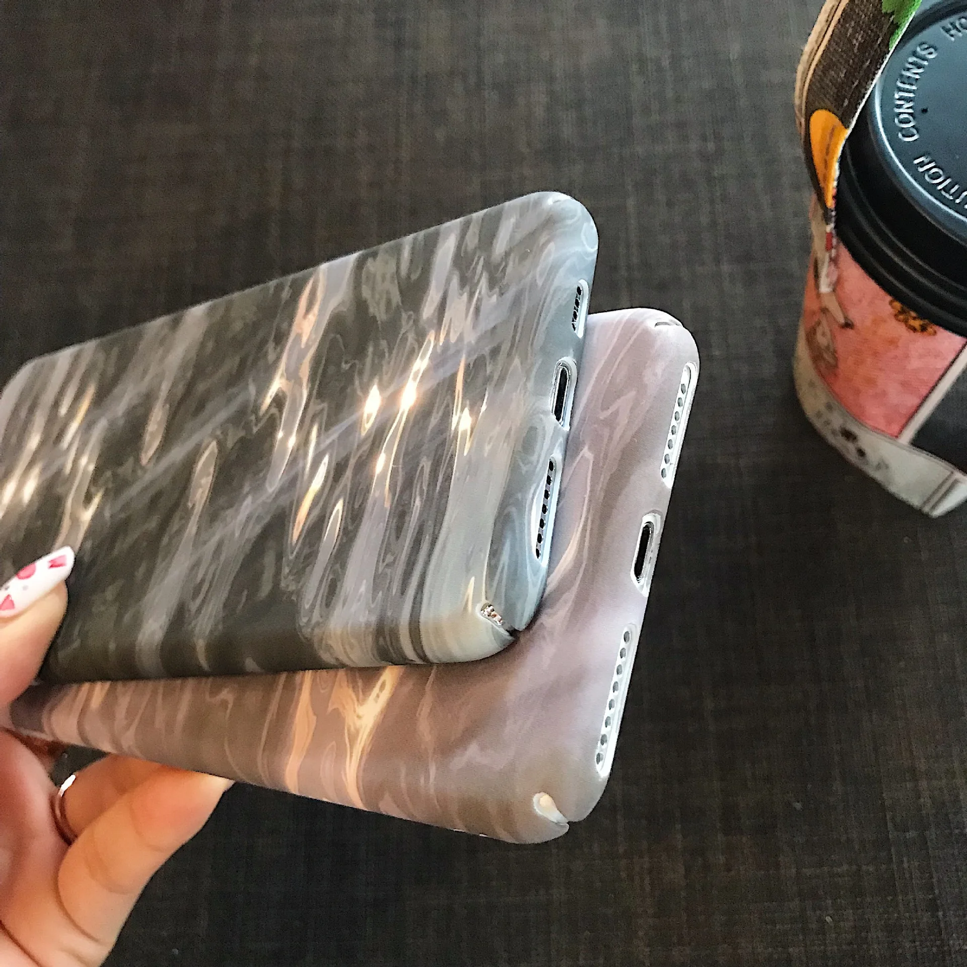 

INS Sunshine Wave Mobile Phone Shell Drop-Resistant Phone Protective Case Case for iPhone X