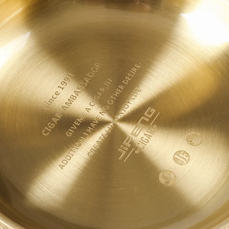 Новинка 1 шт. креативная индивидуальная пепельница для сигар большая латунная