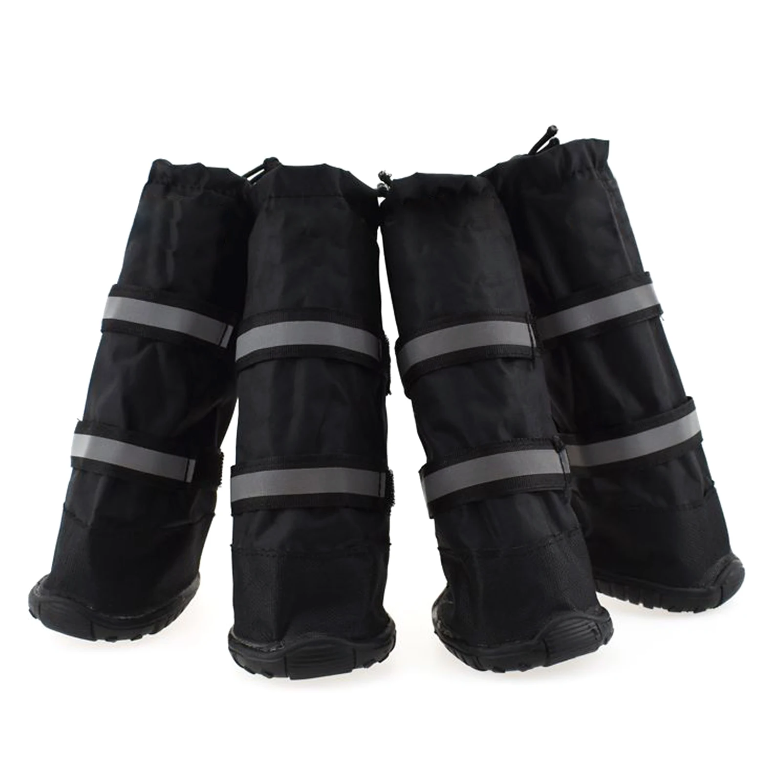 

Зимняя обувь для домашних животных, высокие Нескользящие сапоги от дождя, устойчивая к погоде теплая обувь для средних и больших собак