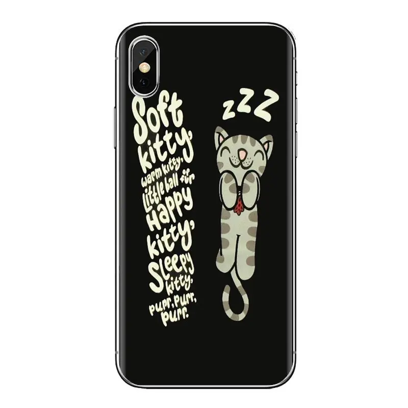 Чехол из ТПУ для iPhone XS Max XR X 4 4s 5 5S 5C SE 6 6S 7 8 Plus samsung Galaxy J1 J3 J5 J7 A3 A5 Big Bang Theory Kitty Sheldon Cat |