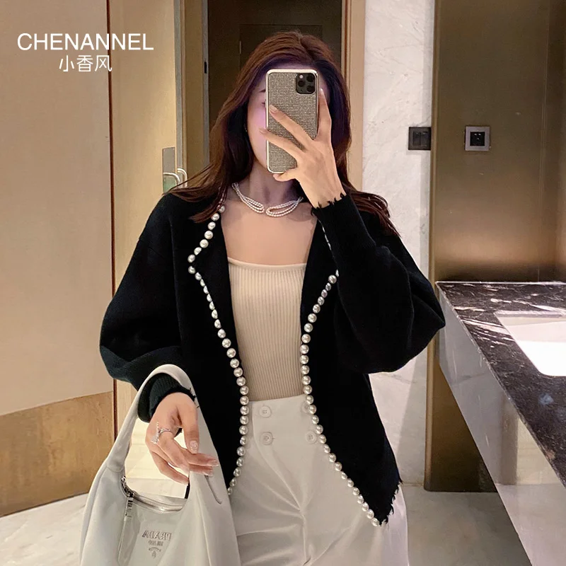 

Xiaoxiangfeng Korean coat women's 2021 new knitted cardigan autumn coat versatile small women's wear