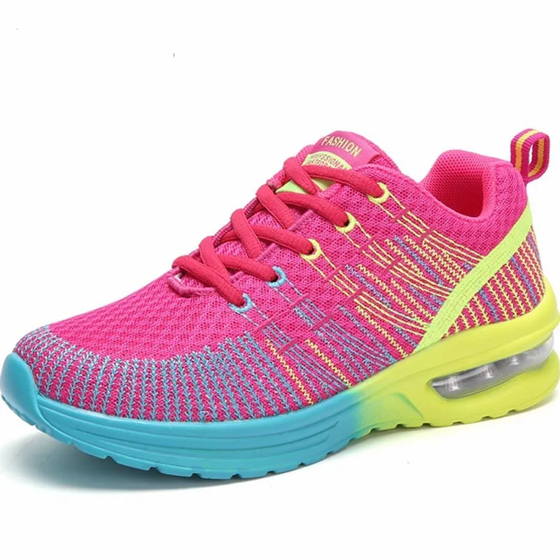 

Дышащая женская обувь для бега; Женские кроссовки; Женская спортивная обувь; Спортивная летняя обувь для тенниса; Женская красная спортивна...