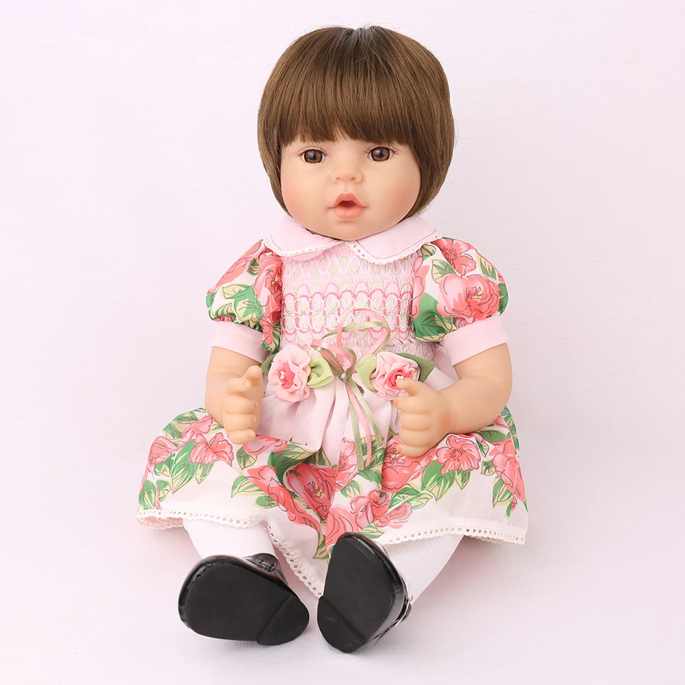 Кукла Reborn Baby 22 дюймов ткань тела силиконовый винил очаровательны реалистичные Bonecas девочка кукла Возрожденный силикон KAYDORA