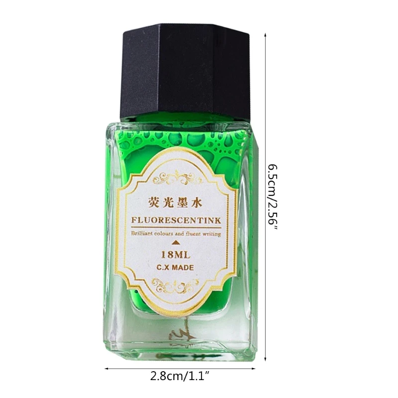 

18ml Non-Carbon Magic Invisible Ink for Fountain Glass Dip Pen Creative Fluorescent Ink Graffiti UV Light Stationery