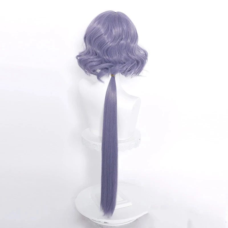 

Whisperain Cosplay Wig Game Arknights Long Purple Heat Resistant Synthetic Hair Wig for Halloween Party + Free Wig Cap
