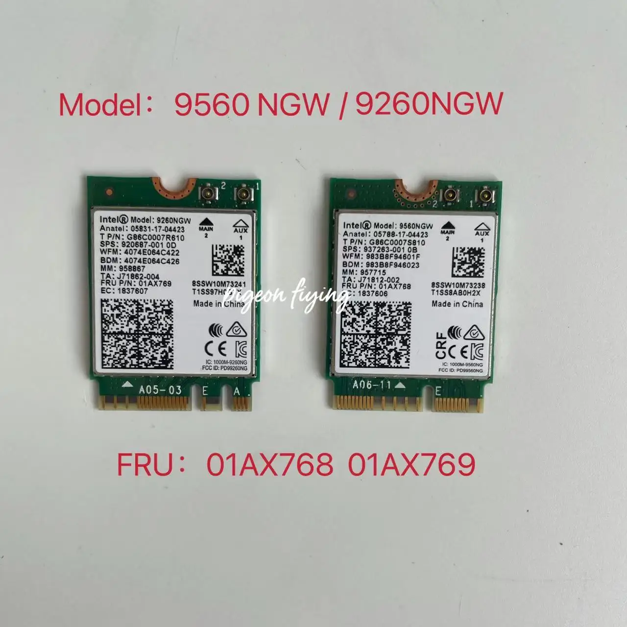 

Беспроводной AC 9560 / 9260 для Intel 9560NGW 802.11ac NGFF Key E 2,4G/5G 2x2, Wi-Fi Карта Bluetooth 5,0 FRU 01AX768 01AX769, бесплатный Wi-Fi