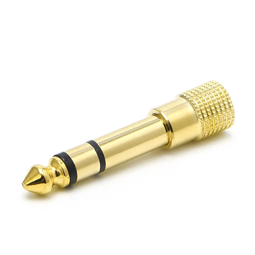 6 5 мм 1/4 &quotштекер для 3 1/8&quot гнездо Jack стерео наушники аудио адаптер| |