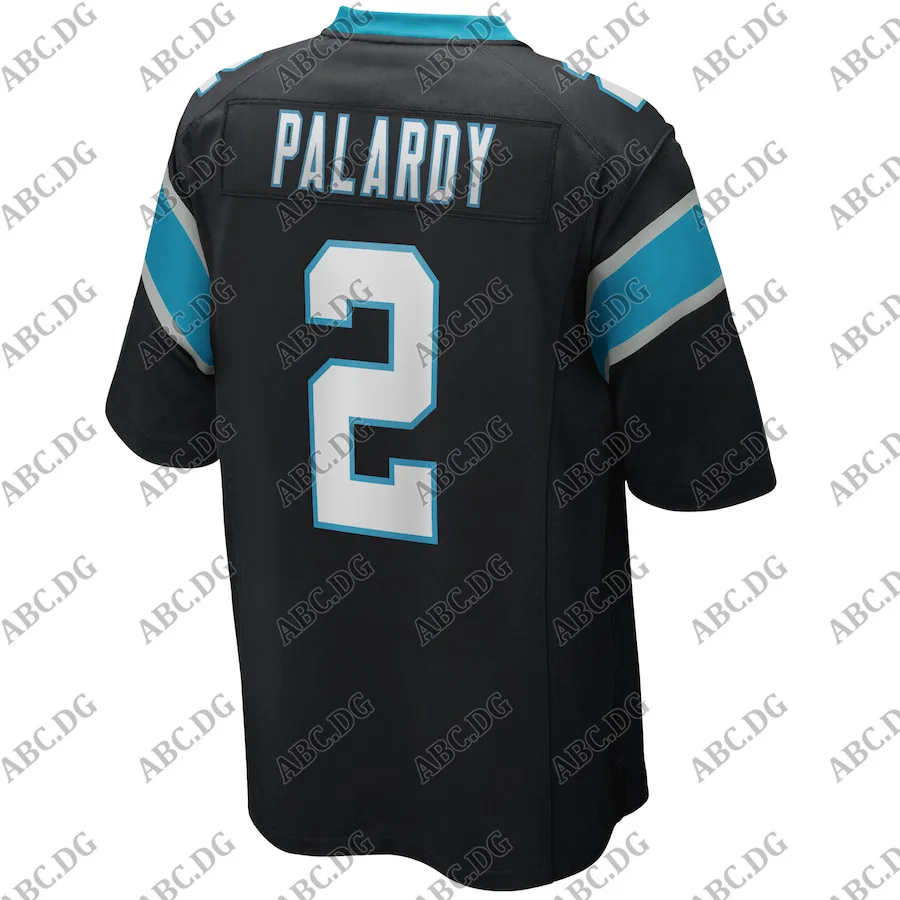 

Customized Stitch American Football Jersey Men Women Kid Youth Carolina Michael Palardy Black Game Player Jersey