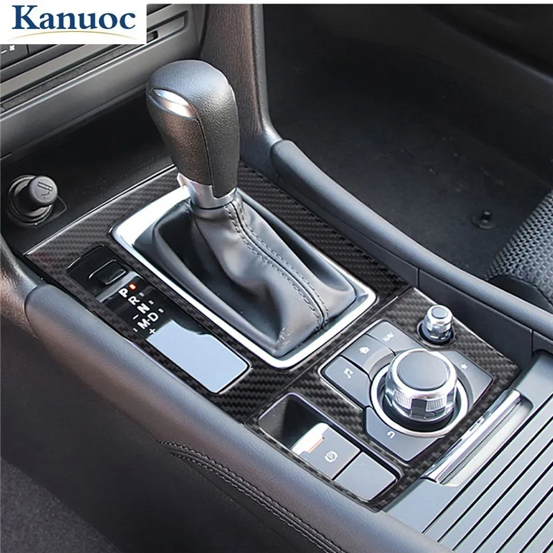 

Наклейка для Mazda 3 Axela 2017-2018, черное углеродное волокно