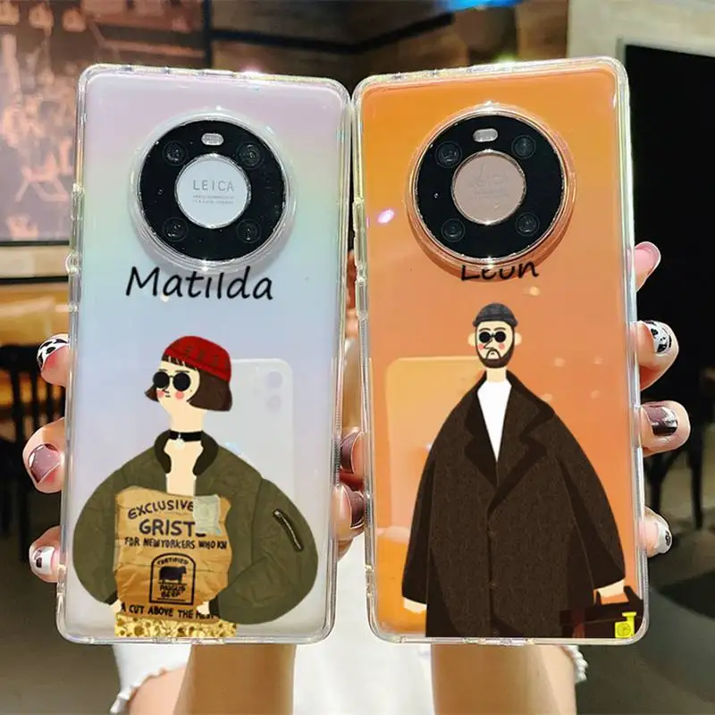 

Cartoon Killer Leon Uncle Girl Phone Case For Huawei P20 30 pro lite Psmart 2019 Y5 6 7 Honor 8 10 i lite Mate 20lite