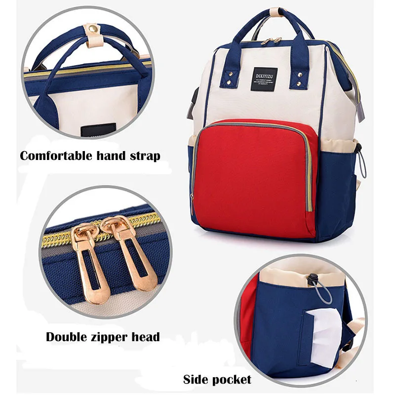Mochila land mommy Сумка для беременных USB рюкзак Детская сумка для подгузников большой дорожный рюкзак детский Органайзер коляска сумка для кормления