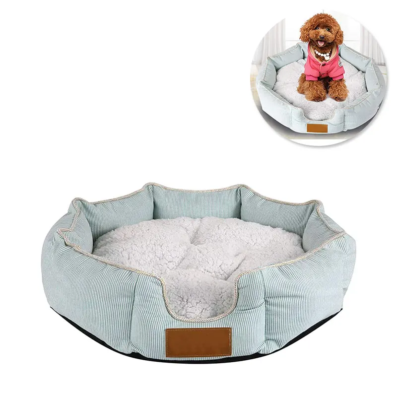 Мягкое восьмиугольное гнездо для домашних животных моющаяся кровать собак