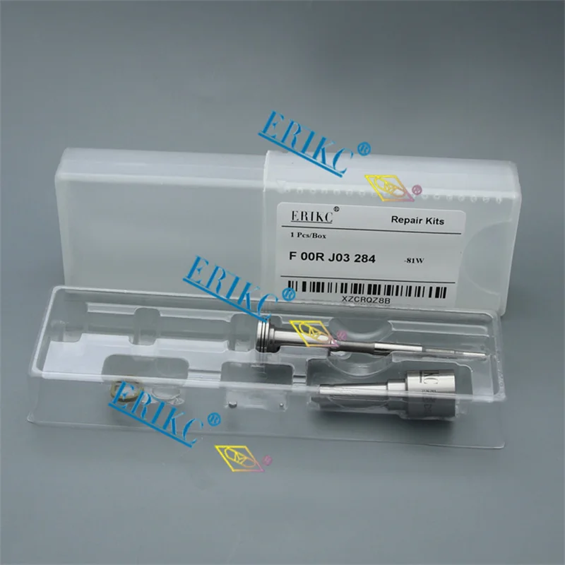 

ERIKC F00R J03 284 Common Rail Injector Repair Kit Nozzle DSLA136P804 F 00R J03 284 for Injector 0445120002 0986435501