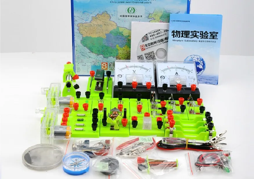 free shipping Junior high school electrical physics experiment box mini-lab science laboratory equipment