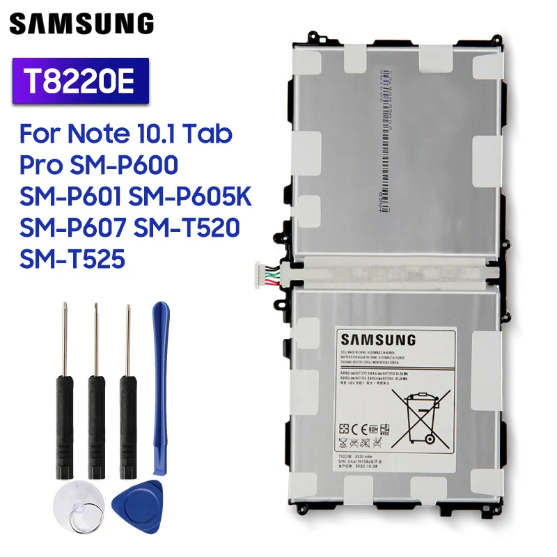 Оригинальная Аккумуляторная Батарея T8220E для Samsung Note 10 1 Tab Pro детской модели le60p601