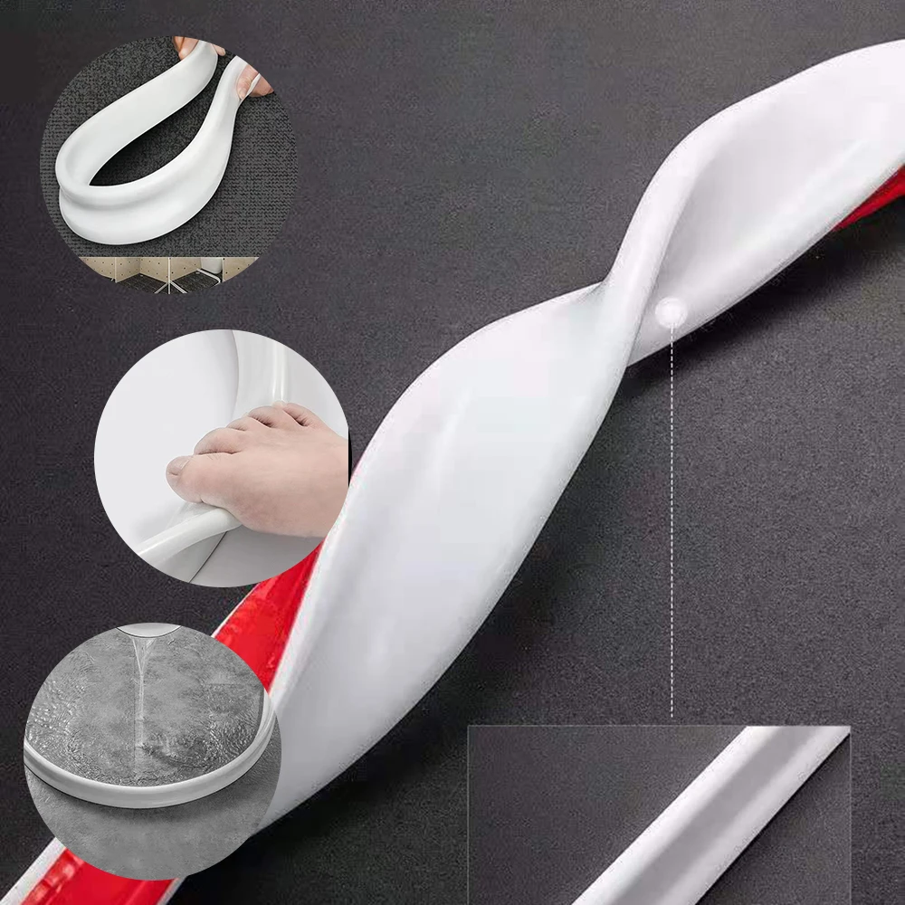 Гибкая силиконовая стоппер для воды ванной комнаты резиновый плотины кремниевое