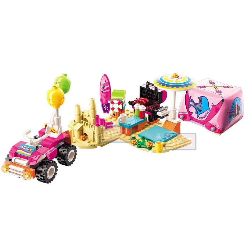 Конструктор для девочек морской пляж горка парк развлечений дом вечеринка