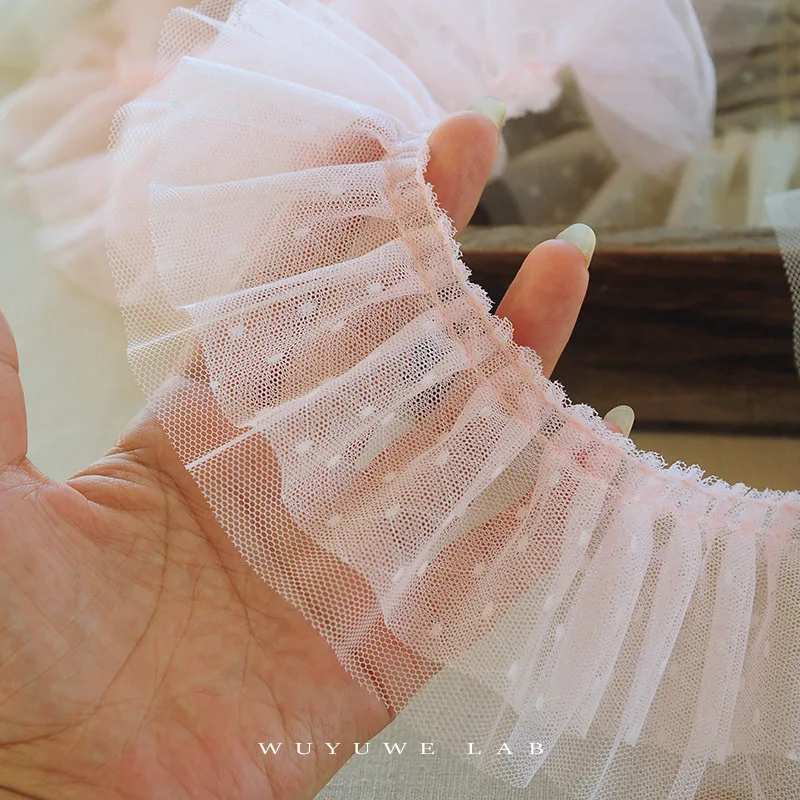 Сетчатая двухслойная термоусадочная лента из полиэстера 2 м розовая белая желтая