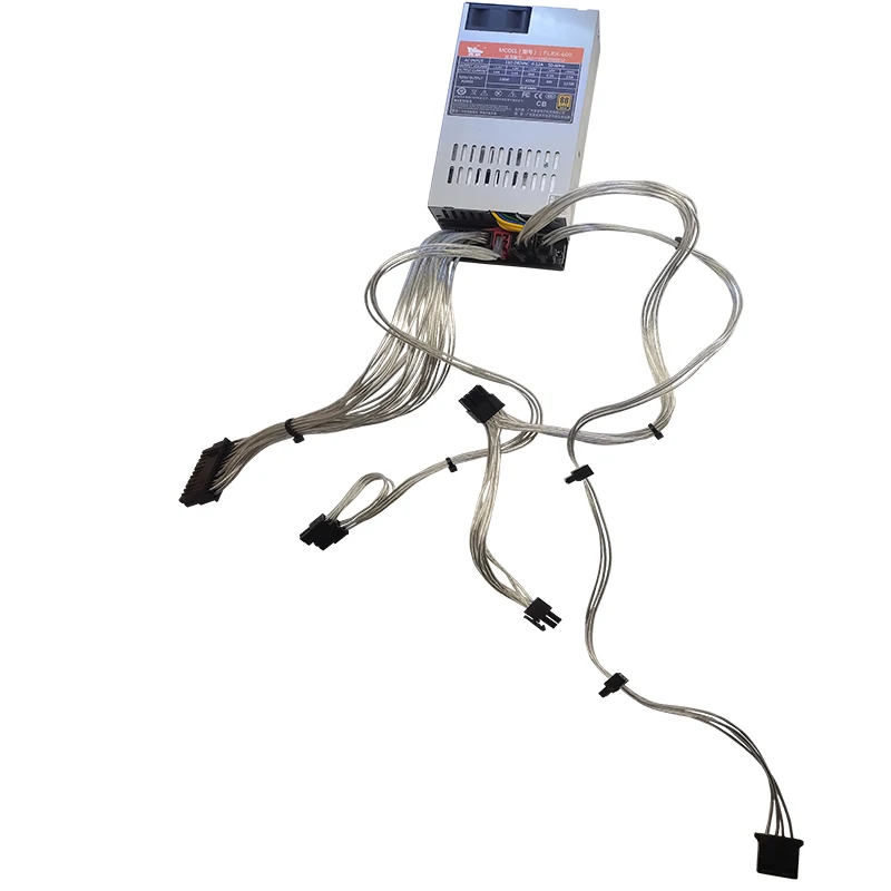 XINHANG Flex-600 1U маленький блок питания с полным модулем 550 Вт для ITX PC POS AIO Active PFC