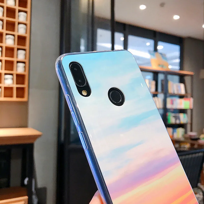 Мягкий чехол для телефона с мраморной текстурой Xiaomi Redmi Note 5 6 7 8 9 Lite K20 9T Pro