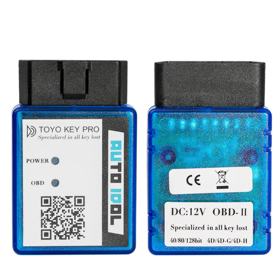 

Toy-o Key Pro OBD II Support Toyot 40/80/128 BIT (4D, 4D-G, 4D-H) All Key Lost