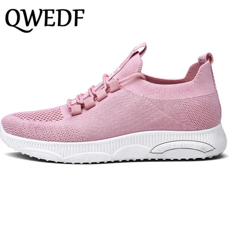 

Walking mesh lace up flat shoes sneakers women Weaving Socks Sneakers Casual Student Breathable Mesh Female Chaussure S6-25