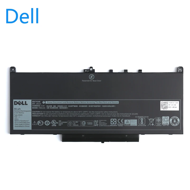 Оригинальный Новый Сменный аккумулятор для ноутбука Dell Latitude E7270 E7470 J60J5 R1V85 MC34Y 242WD 7