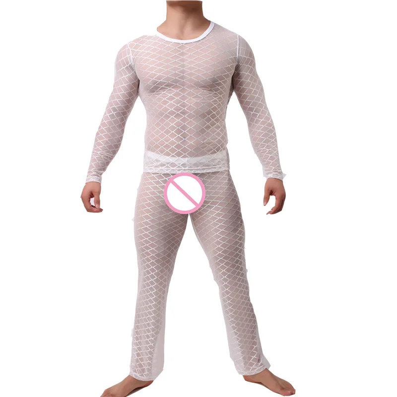 Комплект мужской одежды пикантное нижнее белье футболка с длинным рукавом