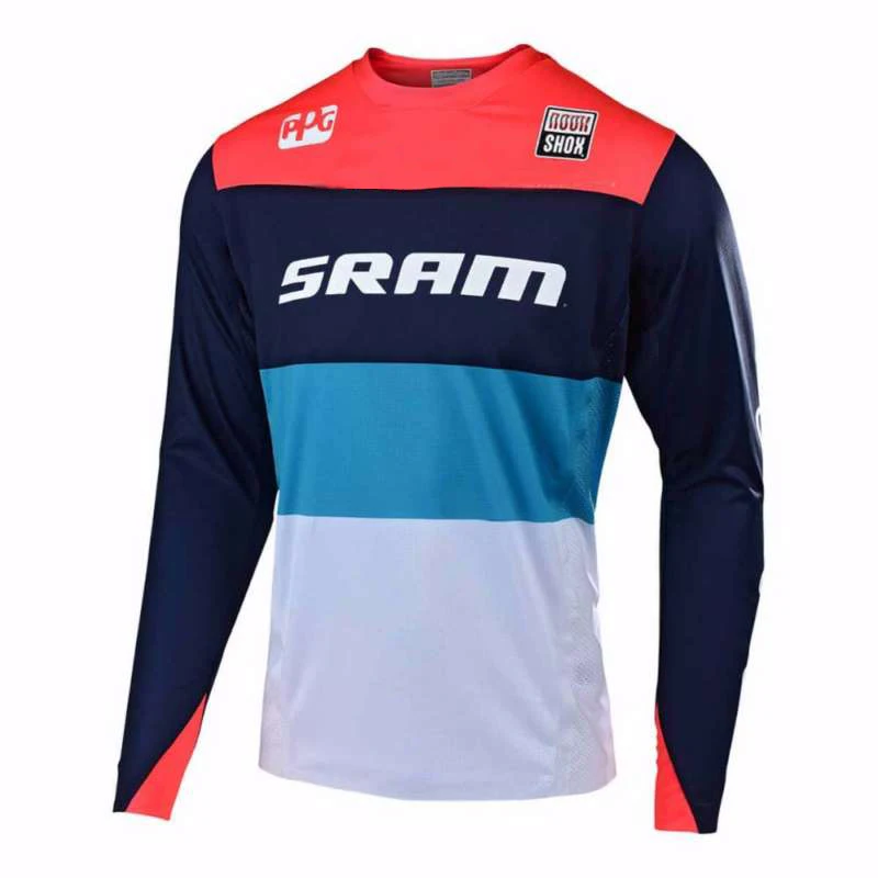 2019 новая мотоциклетная футболка для Skyline Air MTB DH MX велосипедная горные fit SRAM Джерси