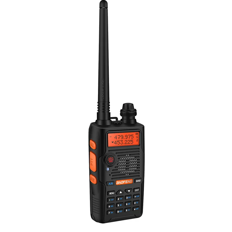Baofeng UV 5R V walkie talkie 1 шт. Профессиональный FM трансивер с гарнитурой 136 174/400 520mHZ ham radio