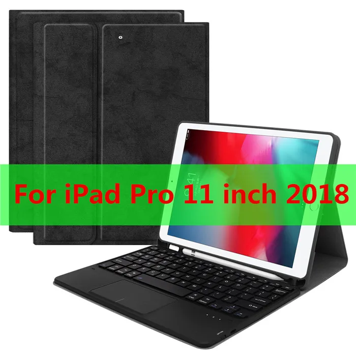 T-1108-2-black Тачпад клавиатура чехол для iPad mini 5 7,9 6th 9,7 Pro 11 Air 3 10,5 Чехол коврик для мыши и клавиатуры для iPad 7th 10,2 клавиатура - Цвет: T-1108-2-black