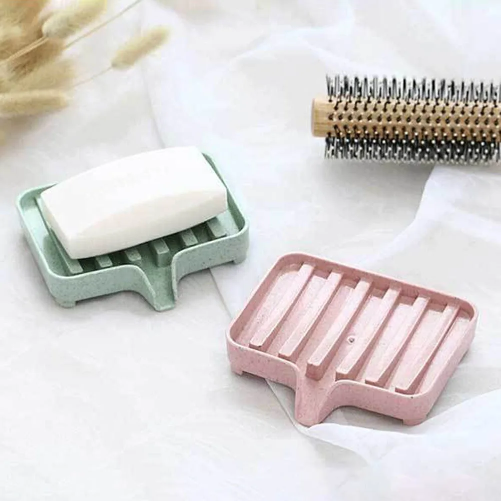 Home Bathroom Shower Soap Dish Storage Tray Holder Plate Rack Drain Box Soapbox | Дом и сад