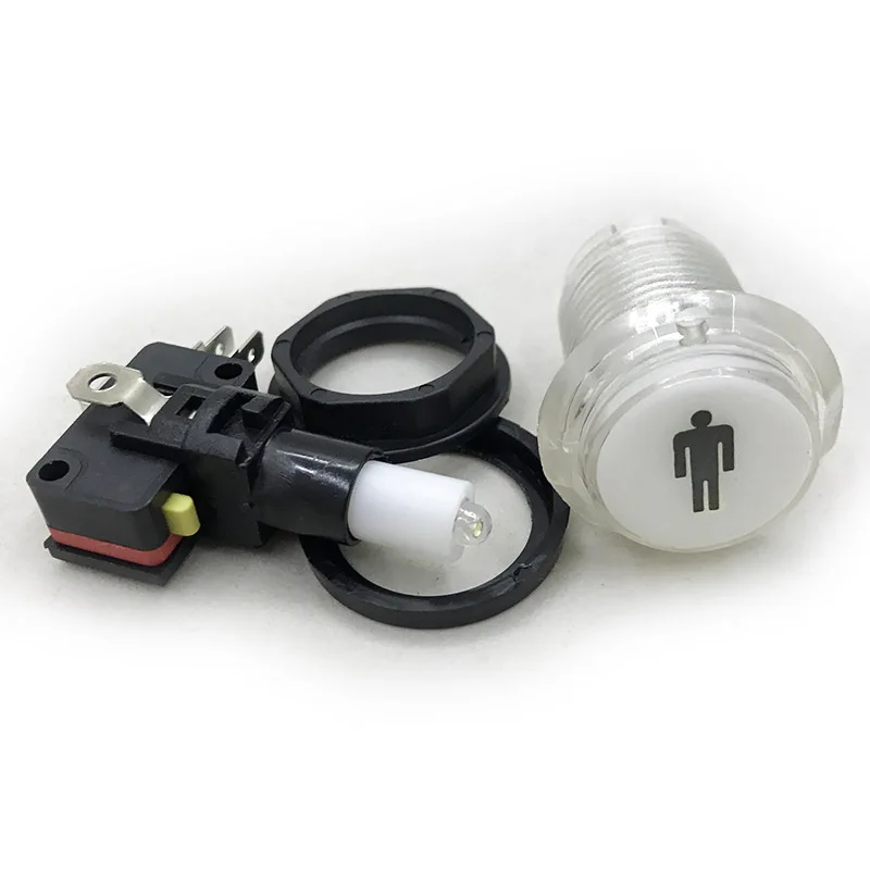 Бесплатная доставка/Аркады Кнопка/освещающий старт Аркады кнопки с светодиодный