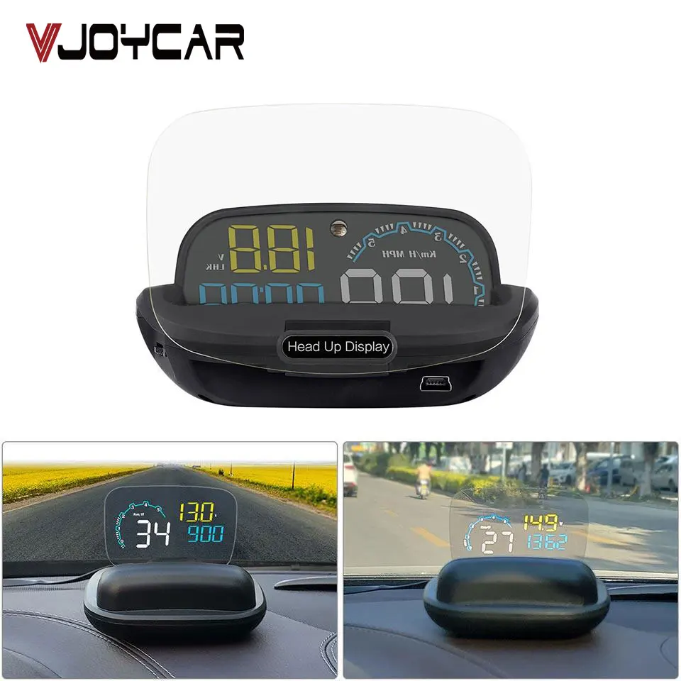 VJOYCAR Новый C600 OBDII бортовой компьютер Авто OBD2 EUOBD HUD Дисплей автомобильный