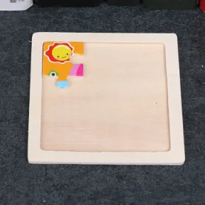 Детская деревянная головоломка Деревянный 3D пазл головоломки для детей детские