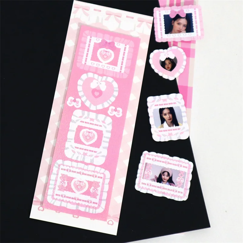 Корейская милая розовая фоторамка в стиле Ins наклейка сделай сам украшение для