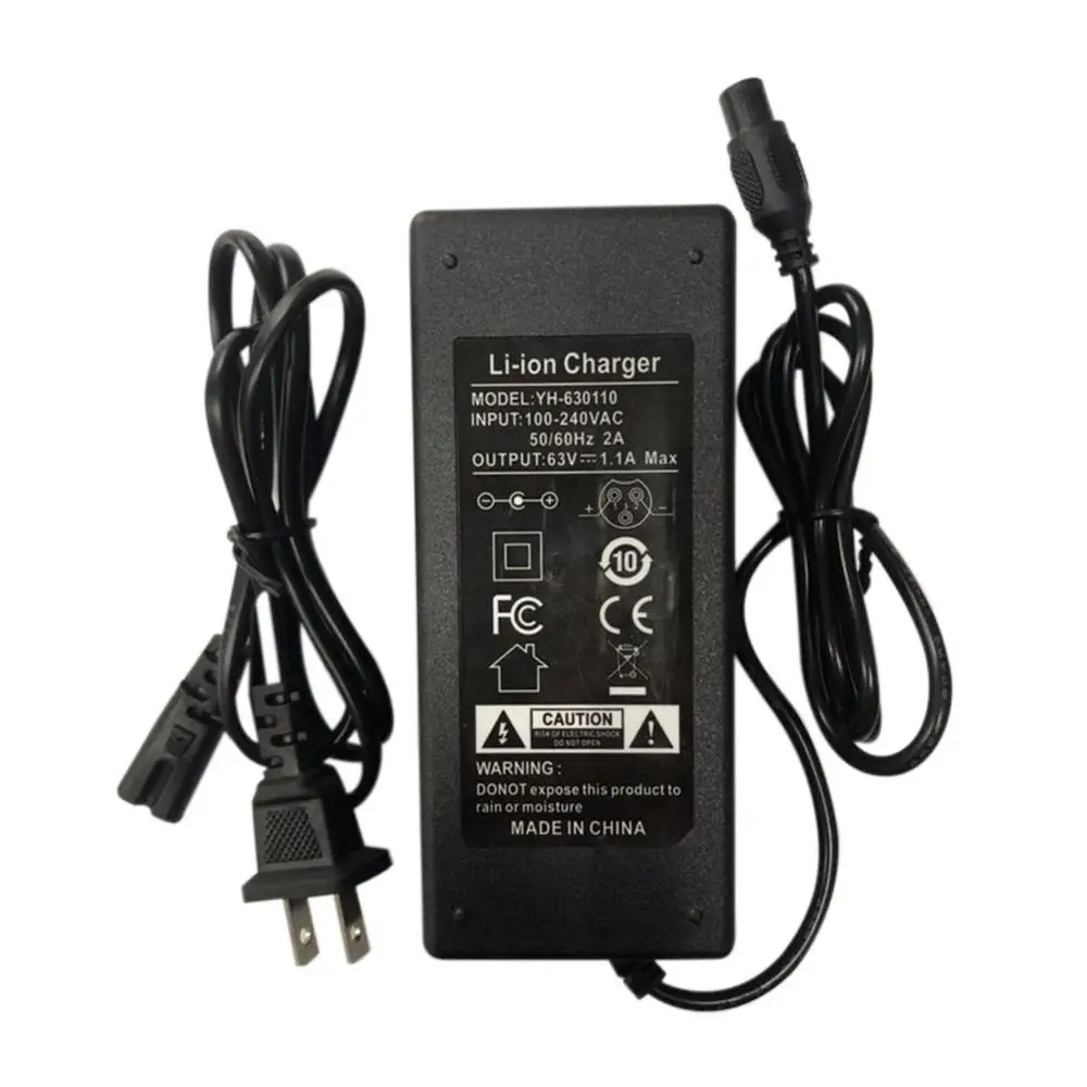 63 в EU US Plug адаптер питания зарядное устройство для двухколесного