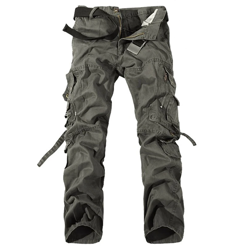 2022 Fashion Military Cargo Pants Mens Trousers Overalls Casual Baggy Army Cargo Pants Men Plus Size Multi-pocket Tactical Pants