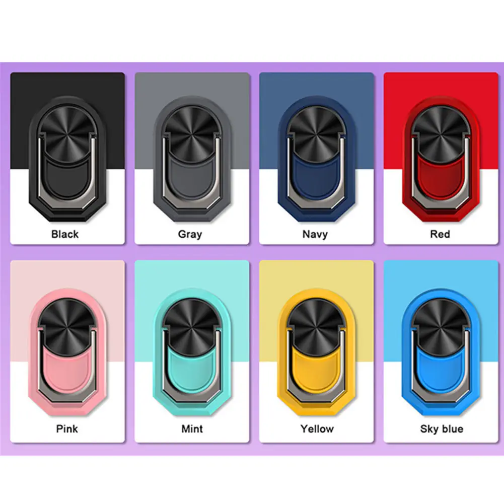

General Phone Finger Ring Holder 360 Degree Stand for Samsung Xiaomi iPhone XS MAX XR 7 8 Magnetic Car Bracket Stand Accessories