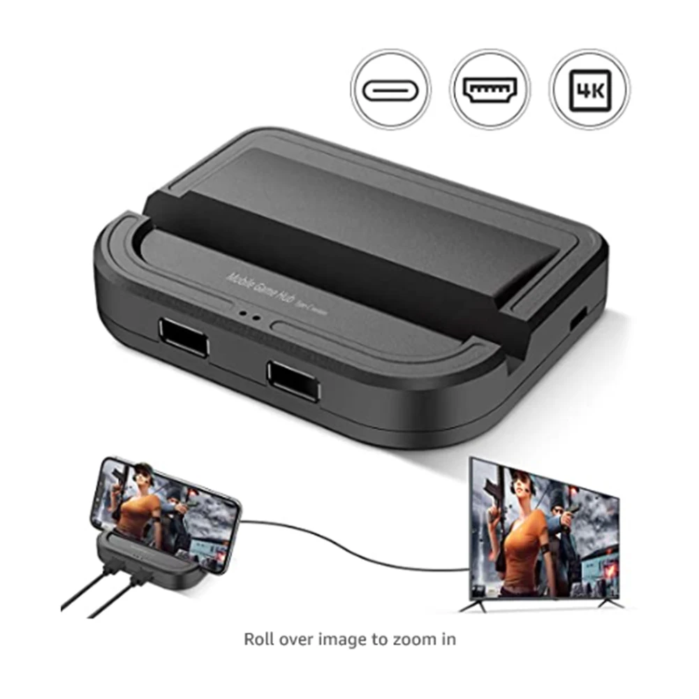 

Новинка для мобильного игрового контроллера Android проводной игровой конвертер адаптер USB C проводной конвертер для PUBG мобильной клавиатуры м...